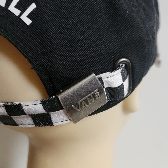 Vans x SpongeBob Court Side Dad Black White Checkered Hat Cap - Picture 12 of 15